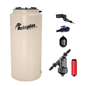 Tinaco vertical de 1000 lts con 4 accesorios, 500524 Rotoplas